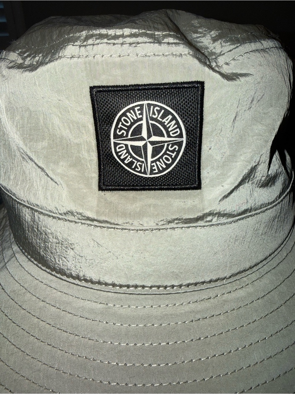 Stone Island Reflective Nylon Metal Bucket Hat Grey - Picture 3 of 6
